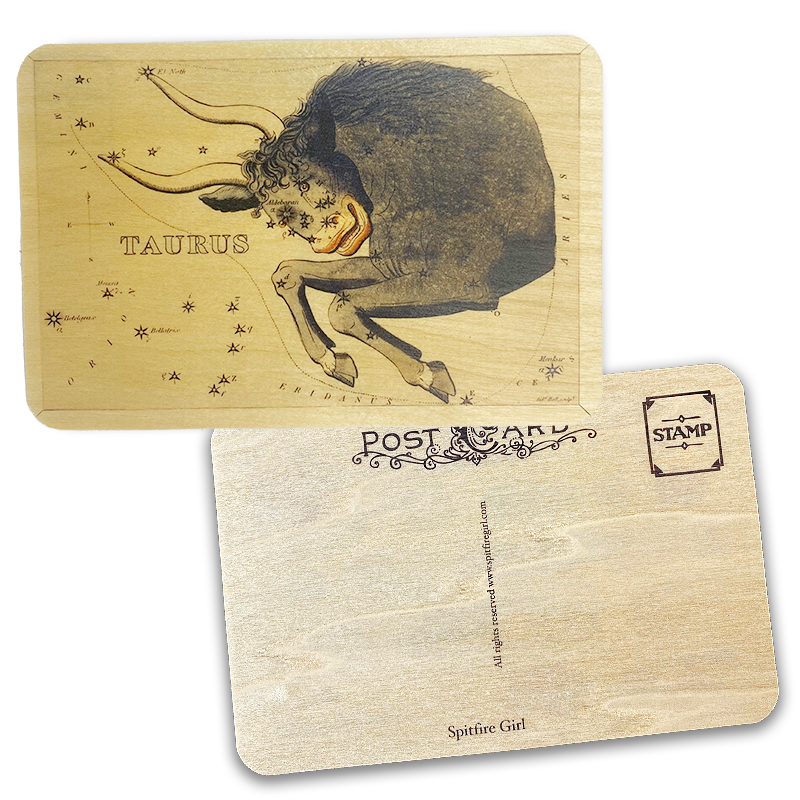 Wood Postcard Astrology