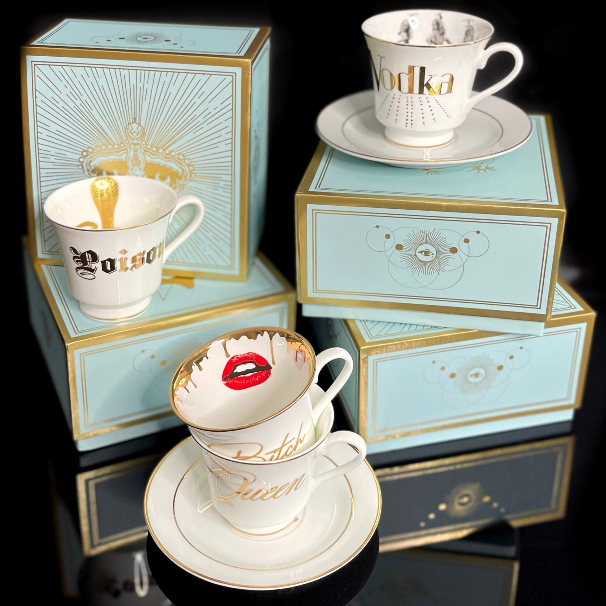 Spitfire Girl Astrological Lady Tea Cup and Saucer - Thumbnail 5