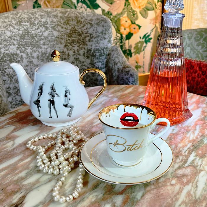 Cheeky Lady Tea Pot