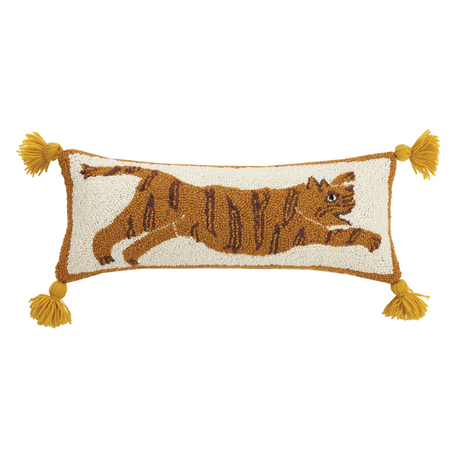 Tiger with Tassels Hook Pillow