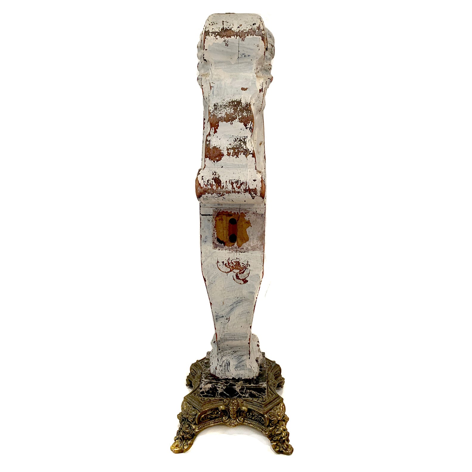 Antique wood and brass Architectural piece