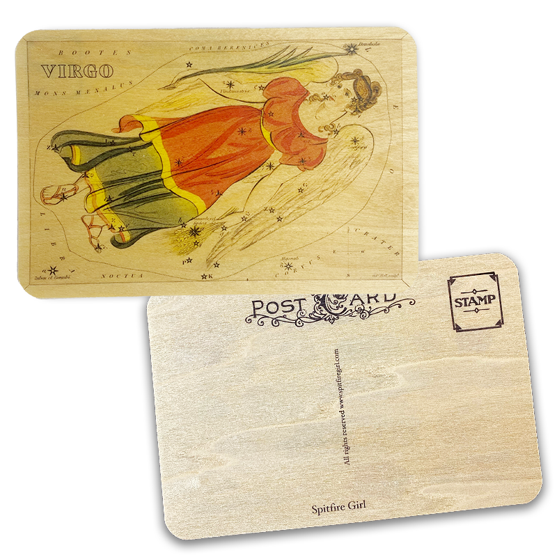 Wood Postcard Astrology