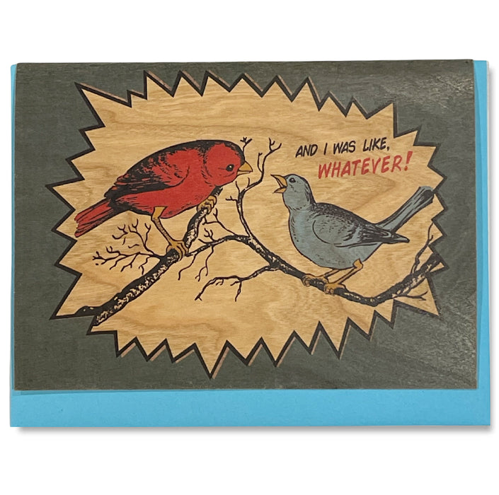 Everyday Whatever Wood Folding Card