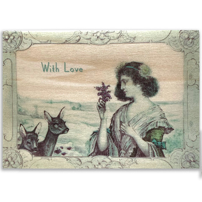 With Love Wood Card