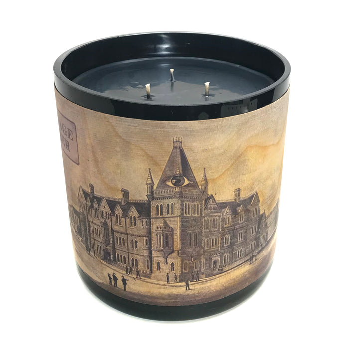 Triple Wick Wood Wrapped Candle
